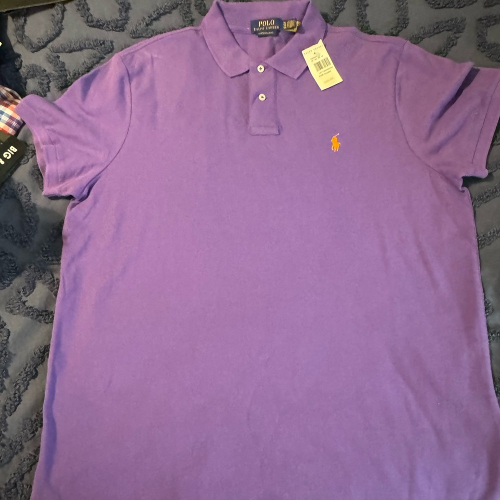 Ralph Lauren Purple Polo Shirt for Men